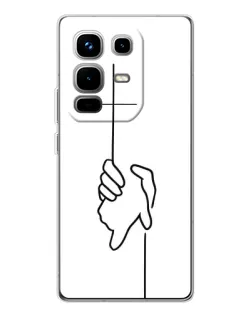 Чехол для Infinix Note 50 Pro с картинкой «Рука держит» Чехол для Infinix Note 50 Pro с картинкой «Рука держит»