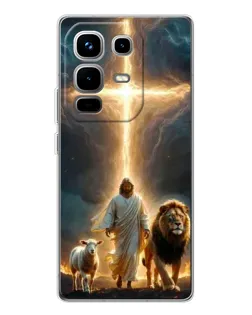 Чехол для Infinix Note 50 Pro с картинкой «Лев Иуды и Свет» Чехол для Infinix Note 50 Pro с картинкой «Лев Иуды и Свет»
