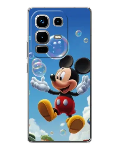 Чехол для Infinix Note 50 Pro с картинкой «Mickey и мыльные пузыри» Чехол для Infinix Note 50 Pro с картинкой «Mickey и мыльные пузыри»