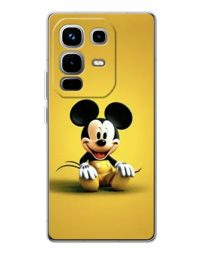 Чехол для Infinix Note 50 Pro с картинкой «Микки на желтом» Чехол для Infinix Note 50 Pro с картинкой «Микки на желтом»