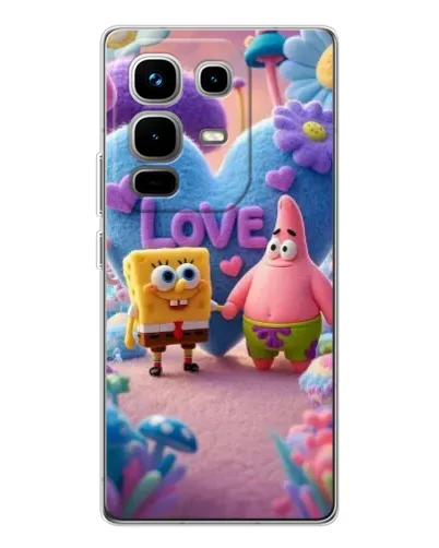 Чехол для Infinix Note 50 Pro с картинкой «Губка Боб Патрик»