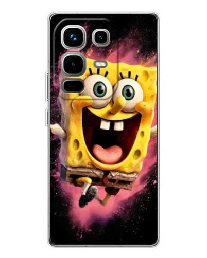 Чехол для Infinix Note 50 Pro с картинкой «Взрывной Спанч Боб»