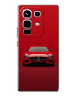 Чехол для Infinix Note 50 Pro с картинкой «Красный Mercedes AMG»