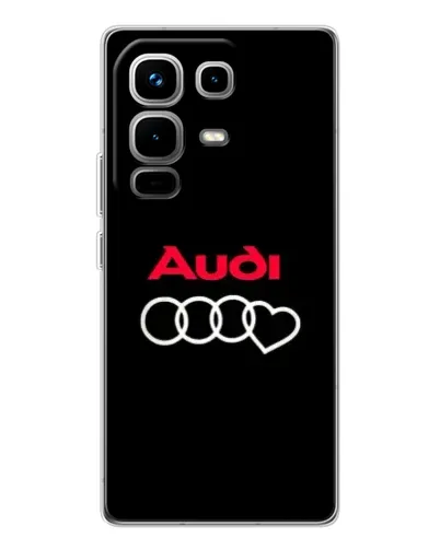 Чехол для Infinix Note 50 Pro с картинкой «Логотип Audi Heart» Чехол для Infinix Note 50 Pro с картинкой «Логотип Audi Heart»