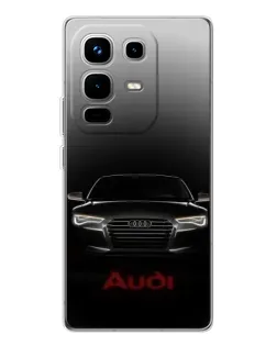 Чехол для Infinix Note 50 Pro с картинкой «Audi — градиентный контур»