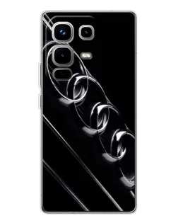 Чехол для Infinix Note 50 Pro с картинкой «Audi — абстрактные кольца»