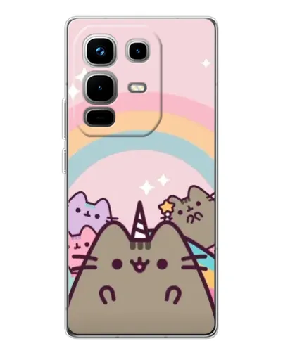 Чехол для Infinix Note 50 Pro с картинкой «Единорог Pusheen» Чехол для Infinix Note 50 Pro с картинкой «Единорог Pusheen»