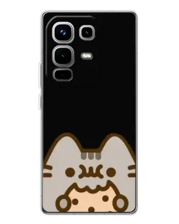 Чехол для Infinix Note 50 Pro с картинкой «Пушин на черном» Чехол для Infinix Note 50 Pro с картинкой «Пушин на черном»