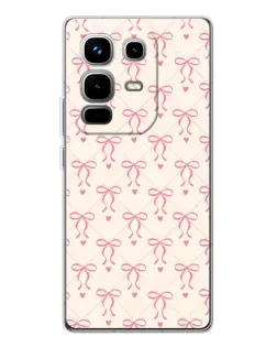 Чехол для Infinix Note 50 Pro с картинкой «Розовые бантики Coquette»