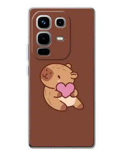Чехол для Infinix Note 50 Pro с картинкой «Капибара с сердцем» Чехол для Infinix Note 50 Pro с картинкой «Капибара с сердцем»