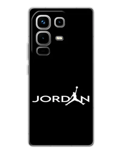 Чохол для Infinix Note 50 з картинкою «Jordan White Logo» Чохол для Infinix Note 50 з картинкою «Jordan White Logo»