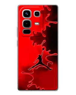 Чохол для Infinix Note 50 з картинкою «Jordan Red Smoke» Чохол для Infinix Note 50 з картинкою «Jordan Red Smoke»