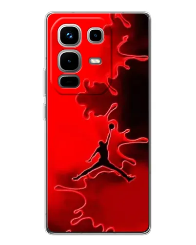 Чохол для Infinix Note 50 з картинкою «Jordan Red Smoke» Чохол для Infinix Note 50 з картинкою «Jordan Red Smoke»