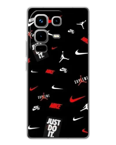 Чохол для Infinix Note 50 з картинкою «Nike Mix Pattern» Чохол для Infinix Note 50 з картинкою «Nike Mix Pattern»