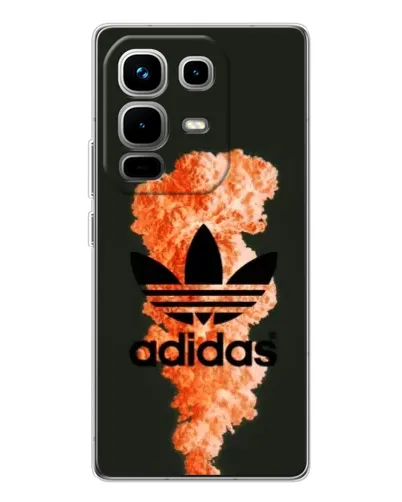 Чохол для Infinix Note 50 з картинкою «Помаранчевий дим Adidas»