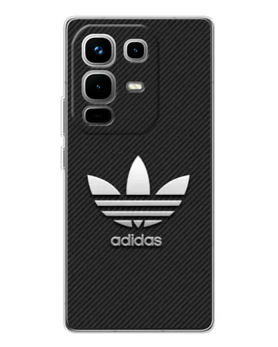 Чохол для Infinix Note 50 з картинкою «Adidas Карбонова текстура»