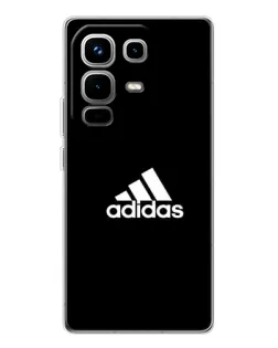 Чохол для Infinix Note 50 з картинкою «Чорна класика Adidas»