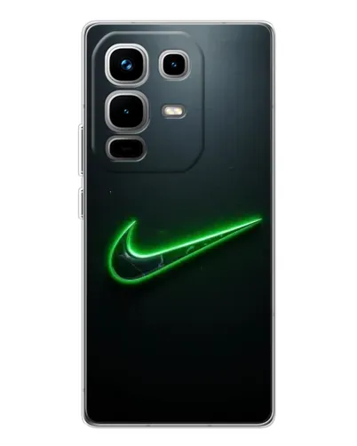 Чехол для Infinix Note 50 с картинкой «Неоновый контур Nike»