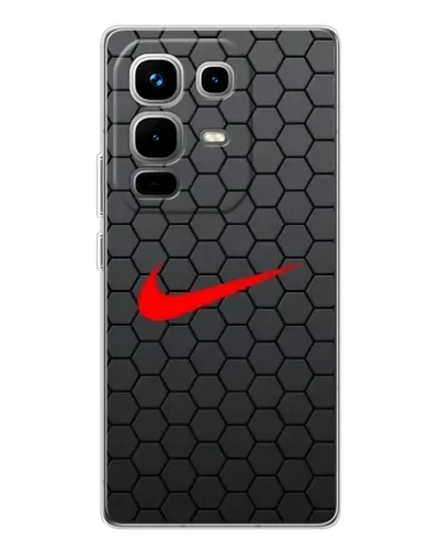 Чехол для Infinix Note 50 с картинкой «Nike — карбоновая сетка»