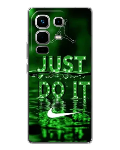 Чехол для Infinix Note 50 с картинкой «Зеленый неоновый Nike»