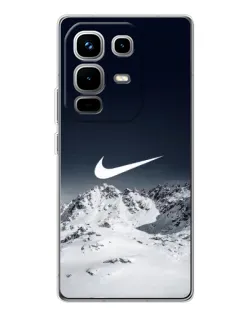 Чехол для Infinix Note 50 с картинкой «Nike — зимние горы» Чехол для Infinix Note 50 с картинкой «Nike — зимние горы»