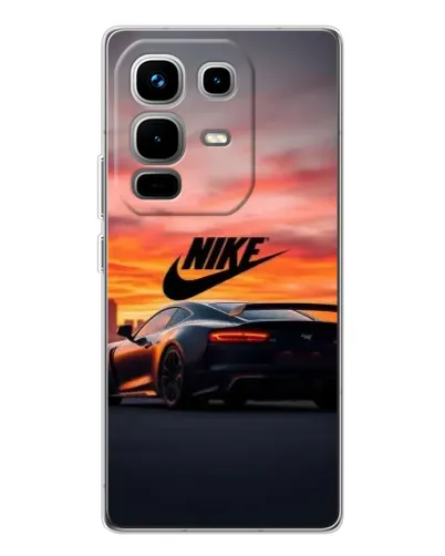 Чехол для Infinix Note 50 с картинкой «Nike и суперкар»