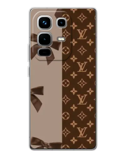 Чехол для Infinix Note 50 с картинкой «Louis Vuitton — банты»