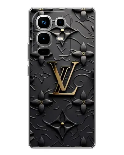 Чехол для Infinix Note 50 с картинкой «Кожаная текстура LV»