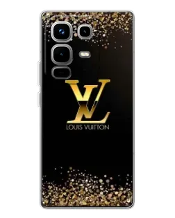 Чехол для Infinix Note 50 с картинкой «LV — золотые искры»