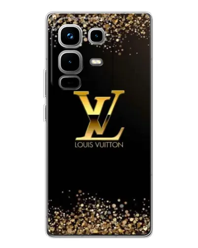 Чехол для Infinix Note 50 с картинкой «LV — золотые искры»