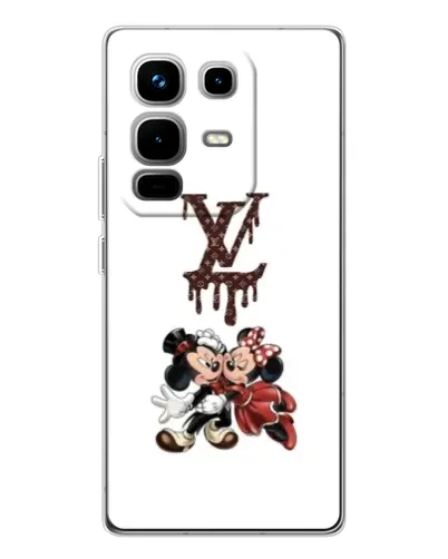 Чехол для Infinix Note 50 с картинкой «LV и Микки Маус»