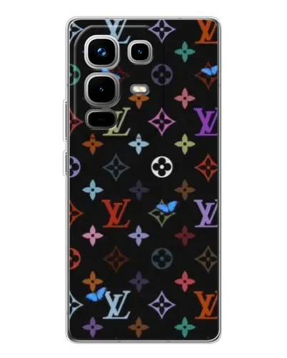 Чехол для Infinix Note 50 с картинкой «Цветная монограмма LV»