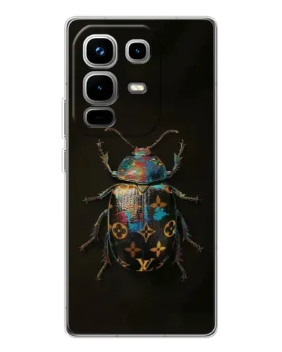 Чехол для Infinix Note 50 с картинкой «LV — мраморный принт»