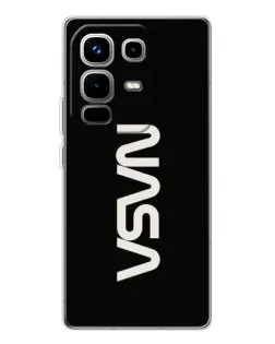 Чохол для Infinix Note 50 з картинкою «NASA — вертикальний логотип»