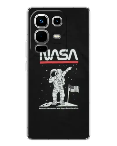 Чохол для Infinix Note 50 з картинкою «NASA — крокуємо по Місяцю» Чохол для Infinix Note 50 з картинкою «NASA — крокуємо по Місяцю»