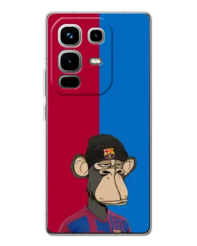Чохол для Infinix Note 50 з картинкою «Bored Ape — фанат Барси» Чохол для Infinix Note 50 з картинкою «Bored Ape — фанат Барси»