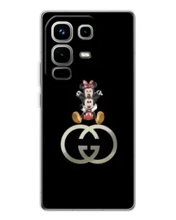 Чохол для Infinix Note 50 з картинкою «Мінні Маус на лого»