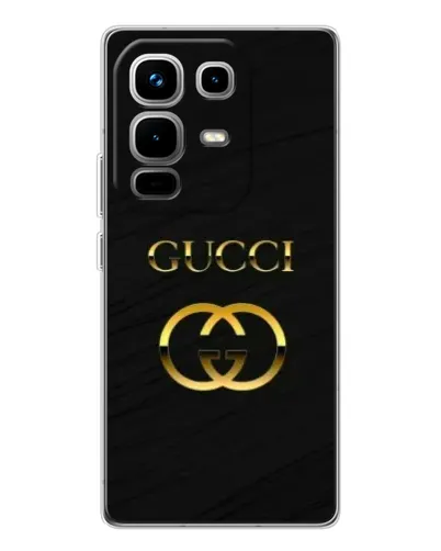 Чохол для Infinix Note 50 з картинкою «Золотий логотип Gucci» Чохол для Infinix Note 50 з картинкою «Золотий логотип Gucci»