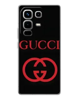 Чохол для Infinix Note 50 з картинкою «Gucci — червоний логотип»