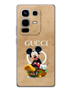 Чохол для Infinix Note 50 з картинкою «Міккі Маус Gucci — крафт»