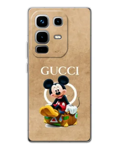 Чохол для Infinix Note 50 з картинкою «Міккі Маус Gucci — крафт» Чохол для Infinix Note 50 з картинкою «Міккі Маус Gucci — крафт»