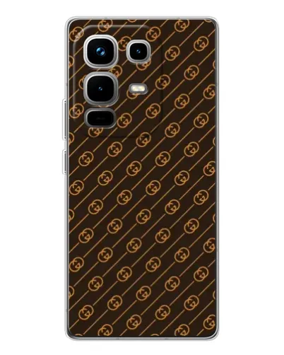 Чохол для Infinix Note 50 з картинкою «Gucci — золоті діагоналі» Чохол для Infinix Note 50 з картинкою «Gucci — золоті діагоналі»