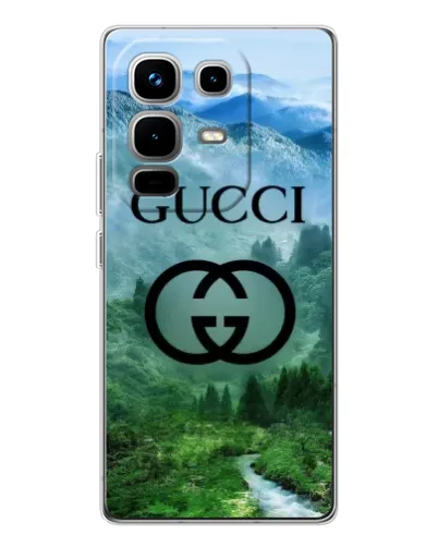 Чохол для Infinix Note 50 з картинкою «Gucci — гірський пейзаж» Чохол для Infinix Note 50 з картинкою «Gucci — гірський пейзаж»