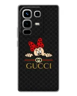 Чохол для Infinix Note 50 з картинкою «Мінні Маус Gucci — чорний»