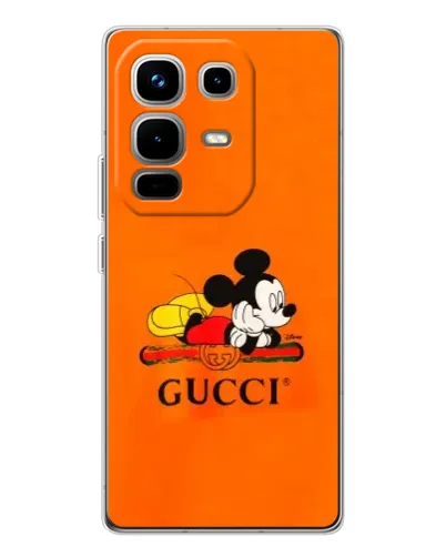 Чохол для Infinix Note 50 з картинкою «Міккі Маус Gucci — помаранч» Чохол для Infinix Note 50 з картинкою «Міккі Маус Gucci — помаранч»