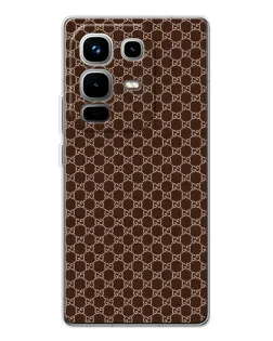 Чохол для Infinix Note 50 з картинкою «Gucci — шоколадна сітка»