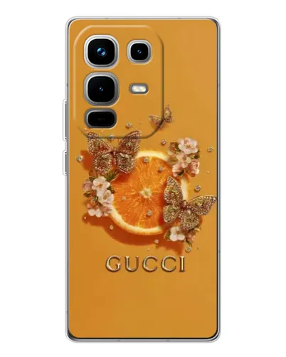 Чохол для Infinix Note 50 з картинкою «Gucci — золоті метелики» Чохол для Infinix Note 50 з картинкою «Gucci — золоті метелики»