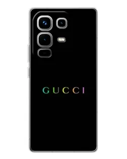 Чохол для Infinix Note 50 з картинкою «Gucci — неоновий мінімалізм»