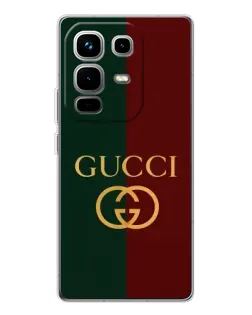 Чохол для Infinix Note 50 з картинкою «Gucci — темно-зелений градієнт»
