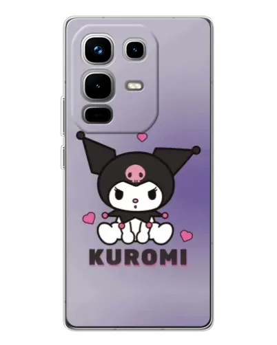 Чохол для Infinix Note 50 з картинкою «Kuromi — фіолетовий арт»